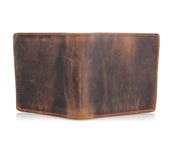 Luxury - Brown Zipper Leather - Wallet