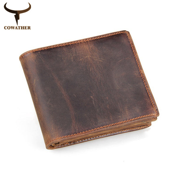 Luxury - Brown Zipper Leather - Wallet