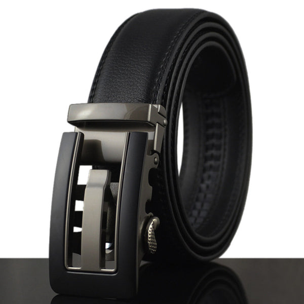 Luxury - Black Smooth Textured - Belts