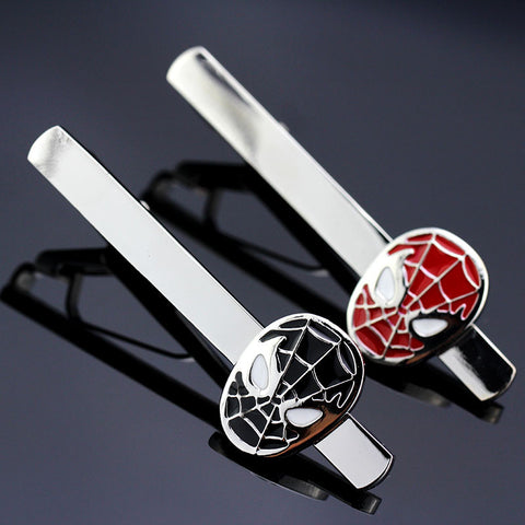 Luxury - Silver Spider Man - Tie Clips