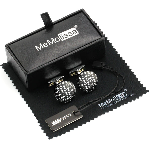 Luxury - Black Clover Round - Cuff links
