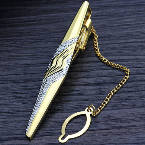 Luxury - Gold Arrow Chain - Tie Clips