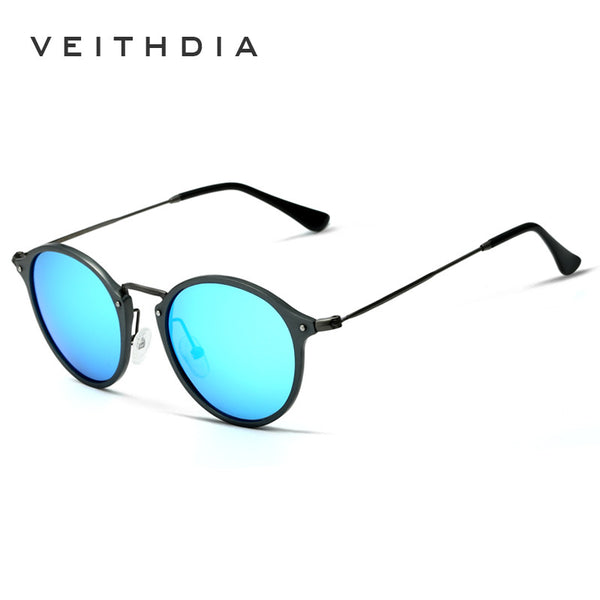 Veithdia - Mirror Driving Round - Sunglasses