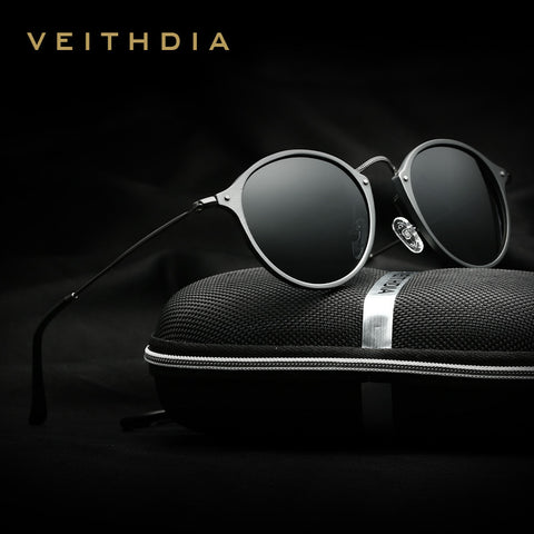 Veithdia - Mirror Driving Round - Sunglasses