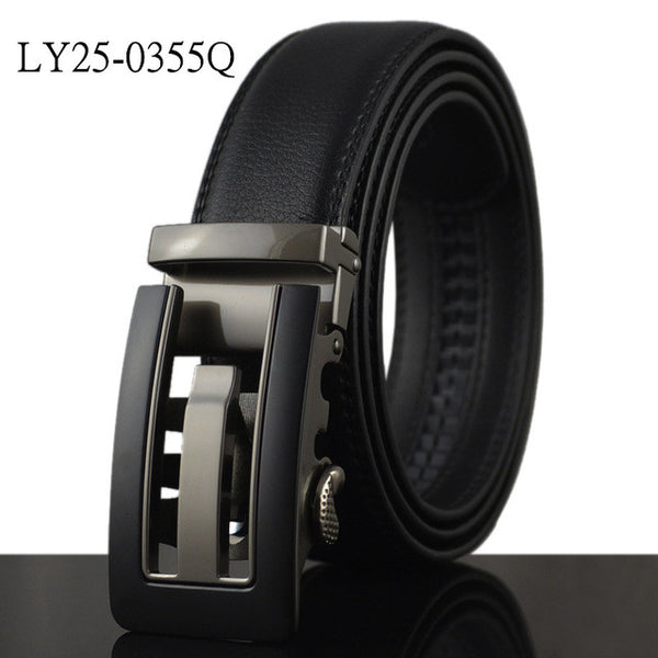 Luxury - Black Smooth Textured - Belts