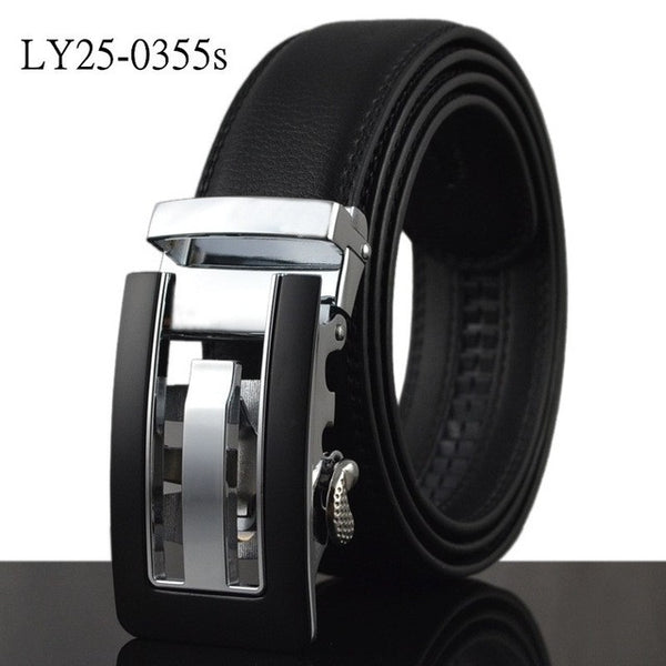 Luxury - Black Smooth Textured - Belts