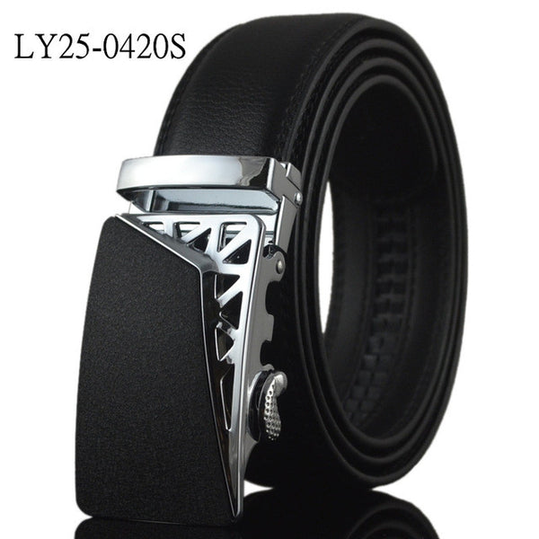 Luxury - Black Smooth Textured - Belts