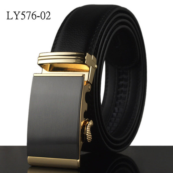 Luxury - Black Smooth Textured - Belts