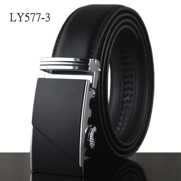 Luxury - Black Smooth Textured - Belts