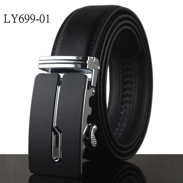 Luxury - Black Smooth Textured - Belts