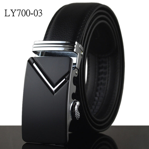 Luxury - Black Smooth Textured - Belts