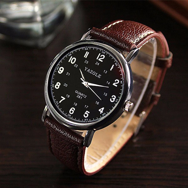 Luxury - Black Quartz Dress - Watch